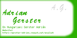 adrian gerster business card